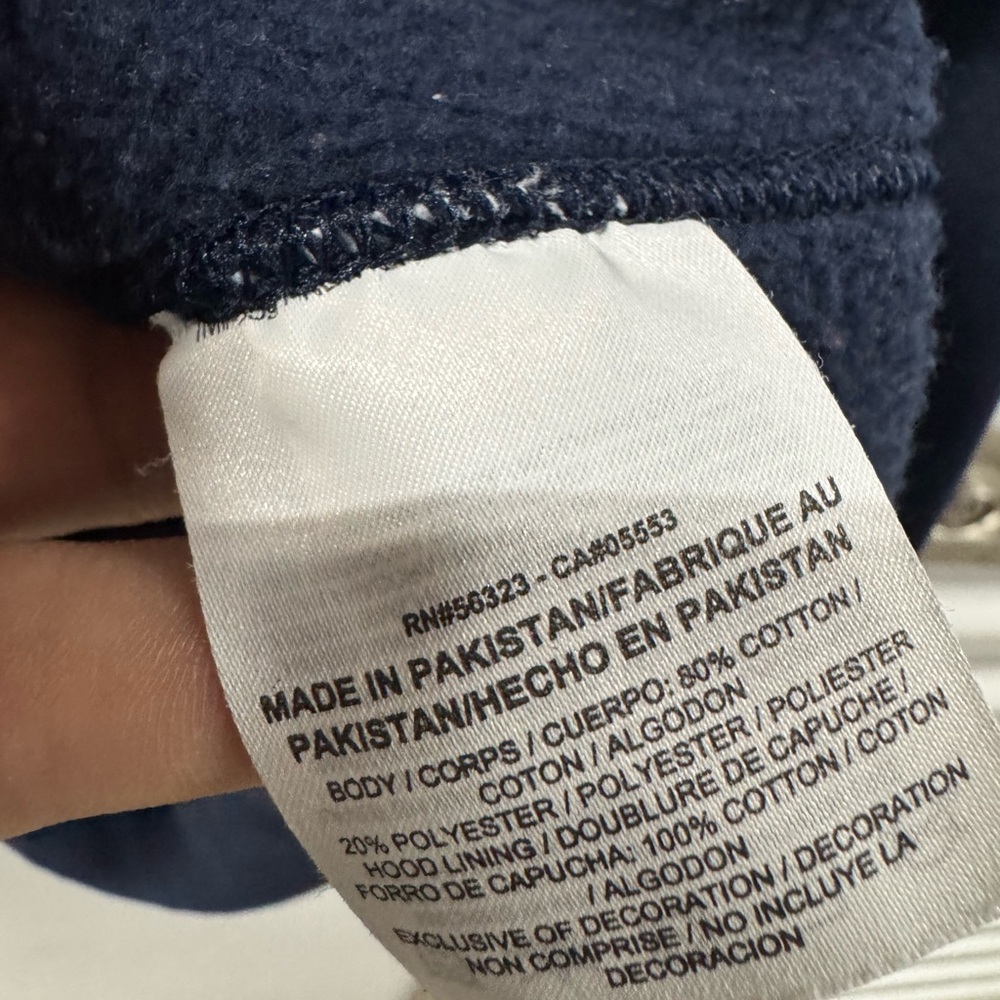 Nike Men's Dark Blue Hoodie - Picture 8 of 8